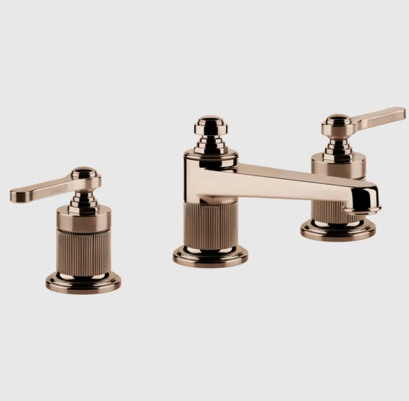 Смеситель для раковины, Gessi, VENTI20, цвет-Copper PVD