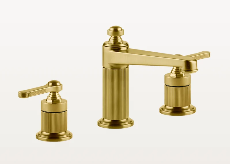 Смеситель для раковины, Gessi, VENTI20, цвет-Brushed Gold PVD