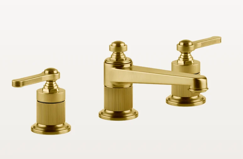 Смеситель для раковины, Gessi, VENTI20, цвет-Brushed Gold PVD