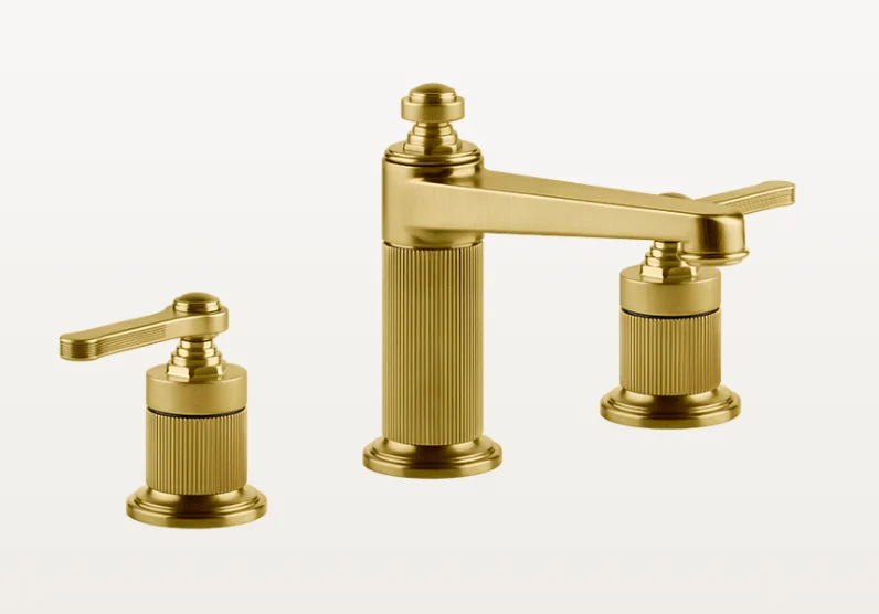Смеситель для раковины, Gessi, VENTI20, цвет-Brushed Gold PVD