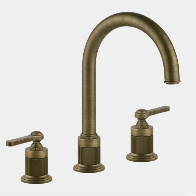 Смеситель для раковины, Gessi, VENTI20, цвет-Antique Brass