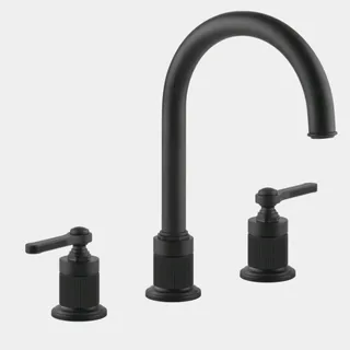 Смеситель для раковины, Gessi, VENTI20, цвет-черный матовый