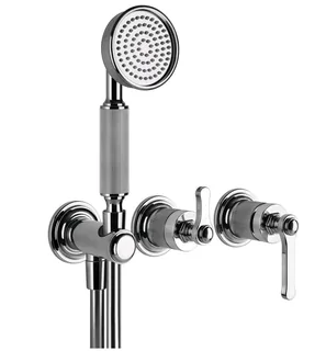 Смеситель для душа, Gessi, VENTI20, на 2 потребителя, цвет-хром