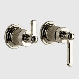 Смеситель для душа, Gessi, VENTI20, на 2 потребителя, цвет-Nickel PVD