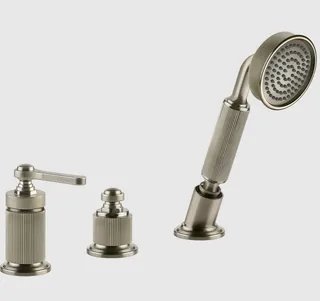 Смеситель для ванны и душа, Gessi, VENTI20, на 2 потребителя, цвет-Finox Brushed Nickel — иконка