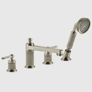 Смеситель для ванны и душа, Gessi, VENTI20, цвет-Finox Brushed Nickel