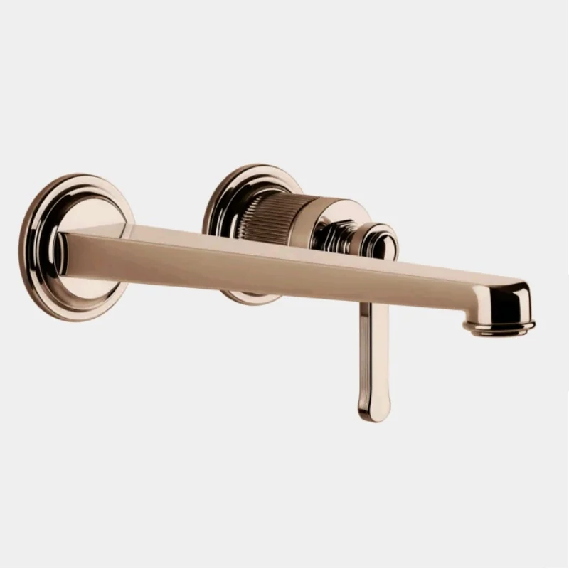 Смеситель для раковины, Gessi, VENTI20, цвет-Copper PVD