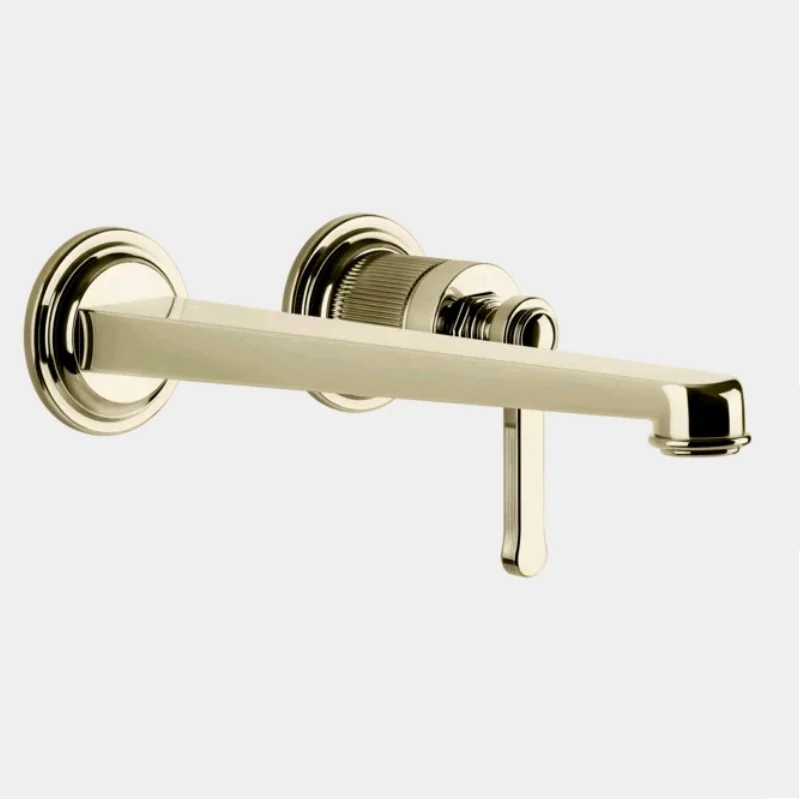 Смеситель для раковины, Gessi, VENTI20, цвет-Brass PVD