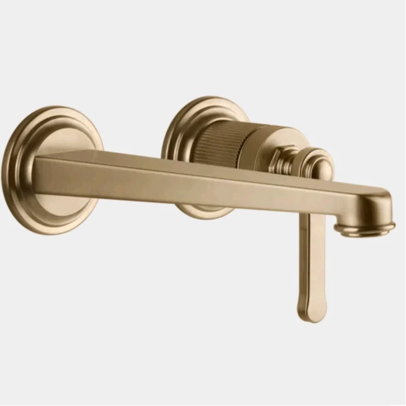 Смеситель для раковины, Gessi, VENTI20, цвет-Warm Bronze Brushed PVD