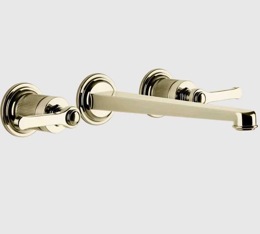 Смеситель для раковины, Gessi, VENTI20, цвет-Brass PVD