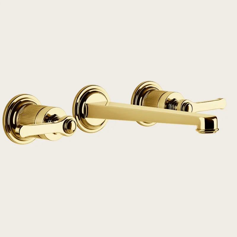 Смеситель для раковины, Gessi, VENTI20, цвет-Gold PVD