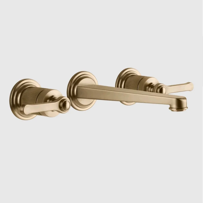 Смеситель для раковины, Gessi, VENTI20, цвет-Warm Bronze Brushed PVD