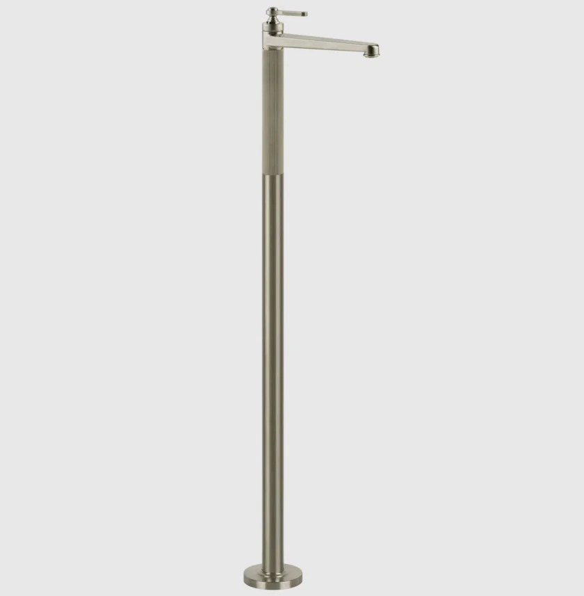 Смеситель для раковины, Gessi, VENTI20, напольный, цвет-Finox Brushed Nickel