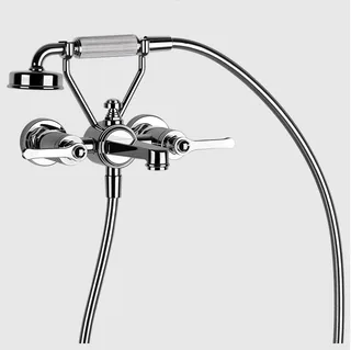 Смеситель для ванны и душа, Gessi, VENTI20, цвет-хром