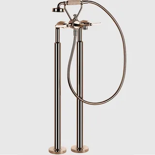 Смеситель для ванны и душа, Gessi, VENTI20, напольный, цвет-Copper PVD — иконка