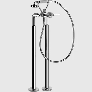 Смеситель для ванны и душа, Gessi, VENTI20, напольный, цвет-хром