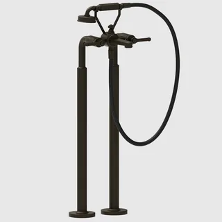 Смеситель для ванны и душа, Gessi, VENTI20, напольный, цвет-Aged Bronze