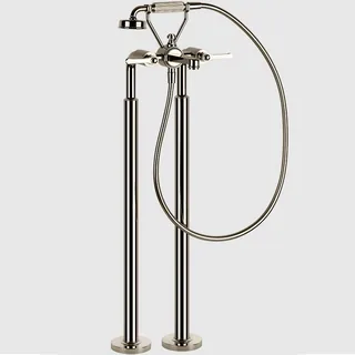 Смеситель для ванны и душа, Gessi, VENTI20, напольный, цвет-Nickel PVD