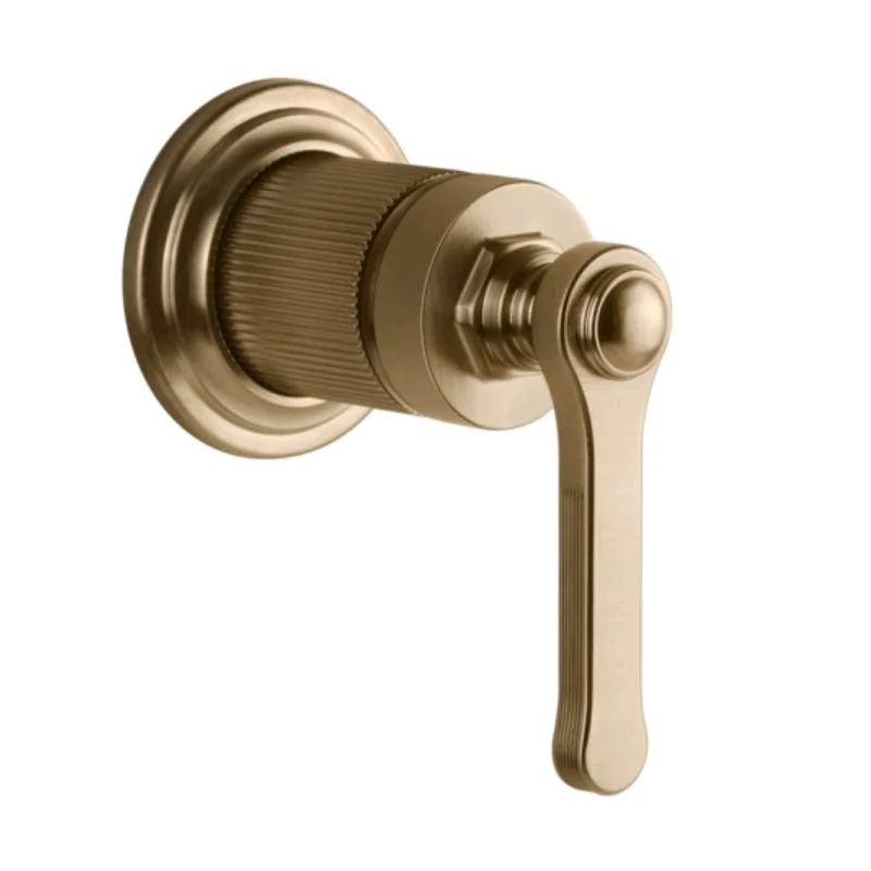 Смеситель для душа, Gessi, VENTI20, на 1 потребитель, цвет-Warm Bronze Brushed PVD