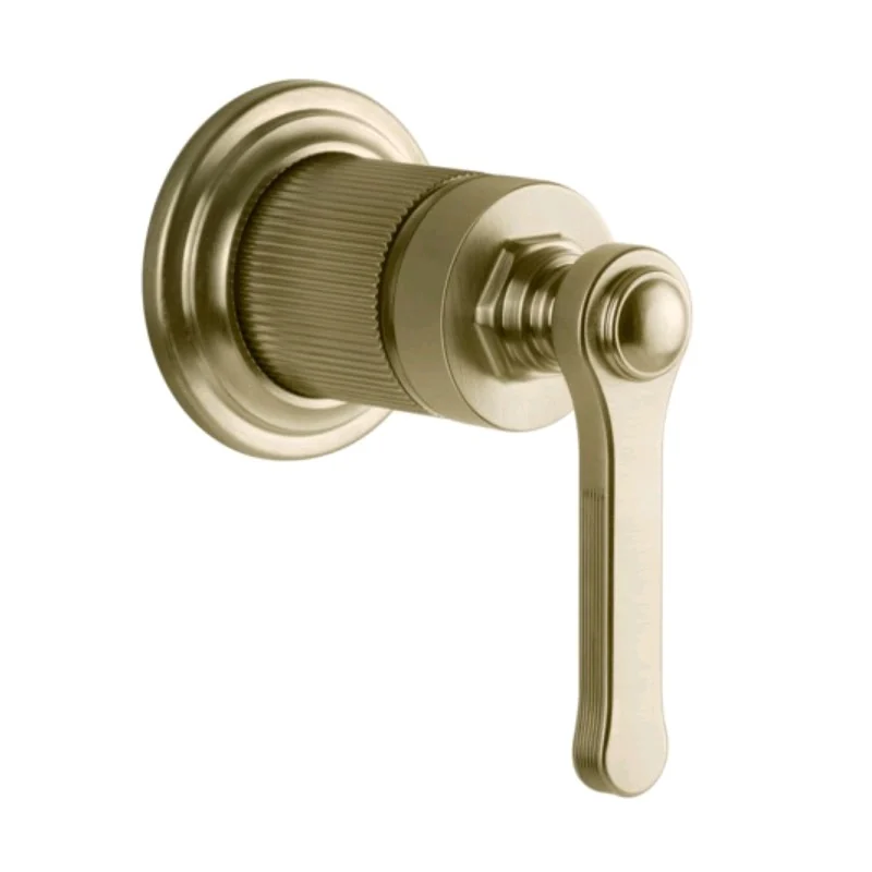 Смеситель для душа, Gessi, VENTI20, на 1 потребитель, цвет-Brushed Brass PVD