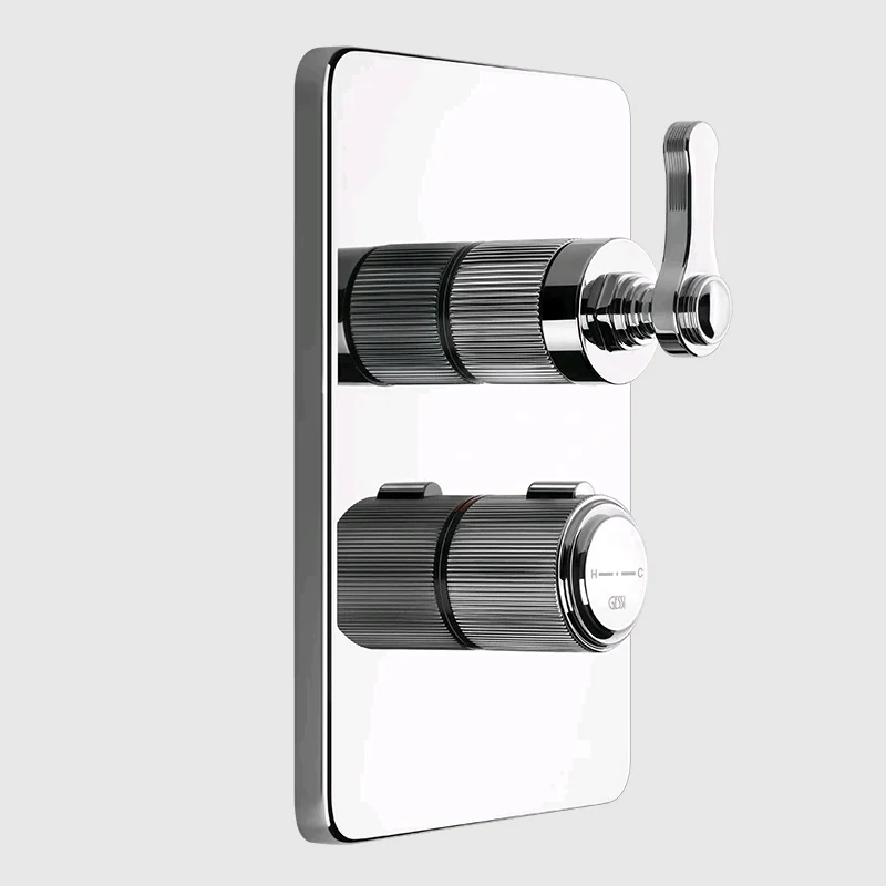 Смеситель для душа, Gessi, VENTI20, на 2 потребителя, цвет-хром
