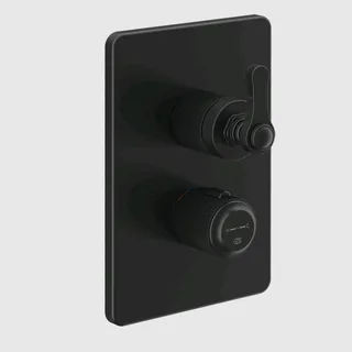 Смеситель для душа, Gessi, VENTI20, на 2 потребителя, цвет-черный матовый — иконка