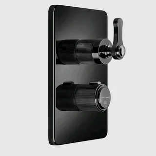 Смеситель для душа, Gessi, VENTI20, на 2 потребителя, цвет-Black Metal PVD — иконка