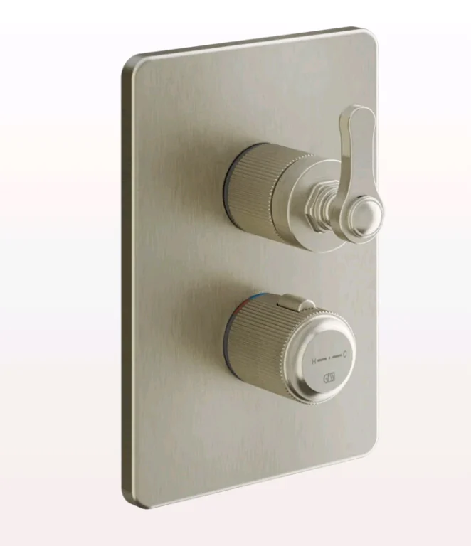 Смеситель для душа, Gessi, VENTI20, на 3 потребителя, цвет-Finox Brushed Nickel