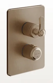 Смеситель для душа, Gessi, VENTI20, на 3 потребителя, цвет-Copper Brushed PVD