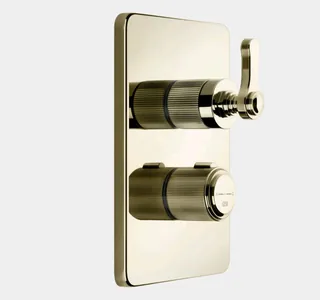Смеситель для душа, Gessi, VENTI20, на 3 потребителя, цвет-латунь PVD (Brass PVD)