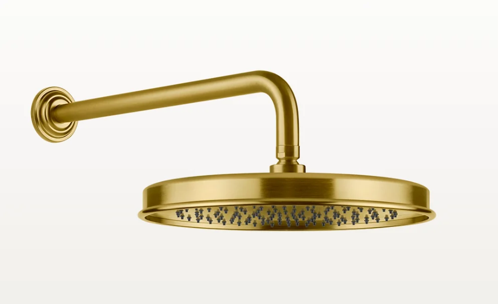 Верхний душ, Gessi, VENTI20, 328*328, цвет-Brushed Gold PVD