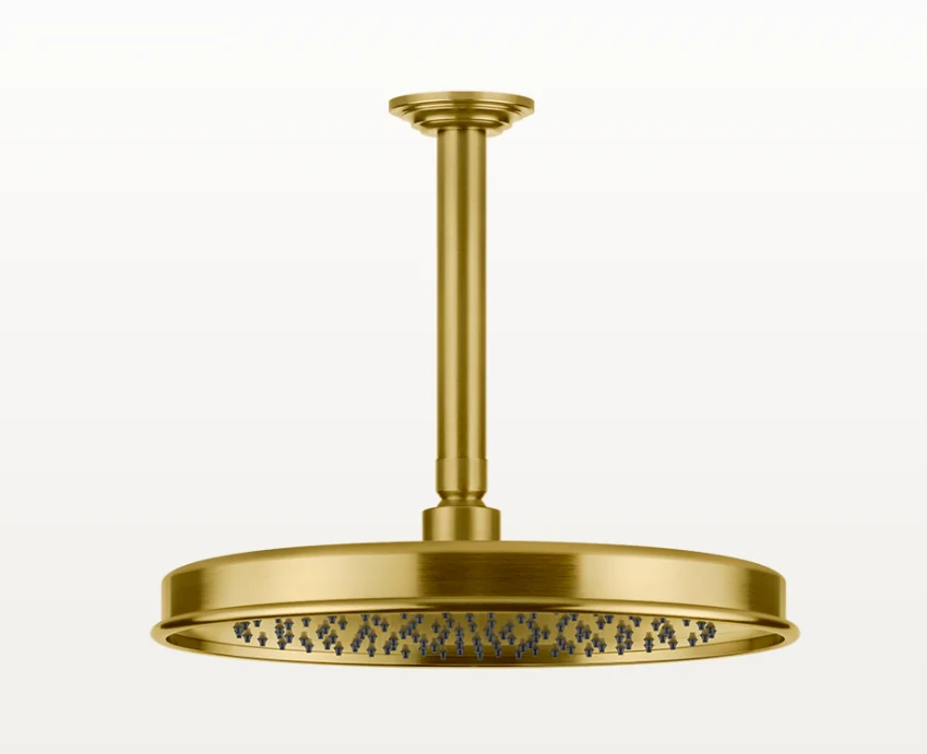Верхний душ, Gessi, VENTI20, 328*328, цвет-Brushed Gold PVD