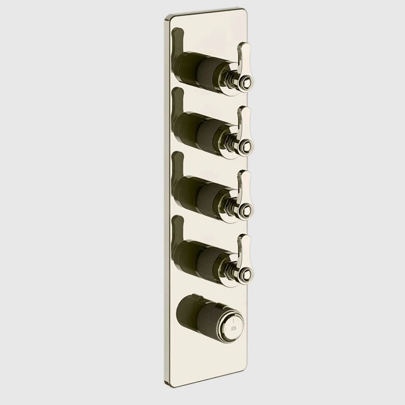 Смеситель для душа, Gessi, VENTI20, на 4 потребителя, цвет-Nickel PVD