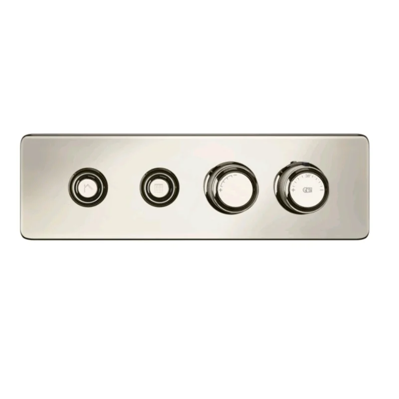 Смеситель для душа, Gessi, Hi-Fi Eclectic, на 2 потребителя, цвет-Nickel PVD