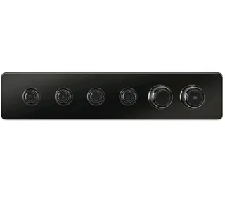 Смеситель для душа, Gessi, Hi-Fi Eclectic, на 4 потребителя, цвет-Black Metal PVD