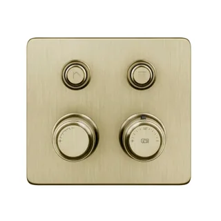 Смеситель для душа, Gessi, Hi-Fi Eclectic, на 2 потребителя, цвет-Finox Brushed Nickel — иконка