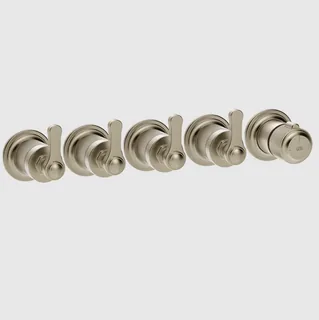 Смеситель для душа, Gessi, VENTI20, на 4 потребителя, цвет-Finox Brushed Nickel