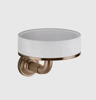 Мыльница, Gessi, VENTI20, шгв 115*135*90, цвет-белый/Copper Brushed PVD