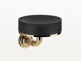 Мыльница, Gessi, VENTI20, шгв 115*134*90, цвет мыльницы/держателя-чёрный/Warm Bronze PVD — иконка