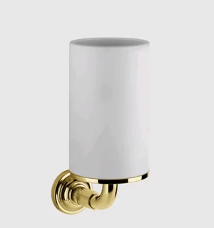 Стакан, Gessi, VENTI20, шгв 75*115*182, цвет-белый/Gold PVD