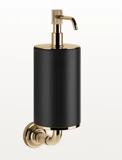 Дозатор для жидкого мыла, Gessi, VENTI20, шгв 75*136*254, цвет дозатора/колбы-Warm Bronze Brushed PVD/чёрный — иконка