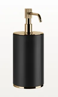 Дозатор для жидкого мыла, Gessi, VENTI20, шгв 75*97*199, цвет дозатора/колбы-Warm Bronze PVD/черный — иконка