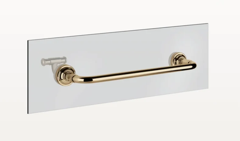 Полотенцедержатель, Gessi, VENTI20, для крепления на стекло, шгв 345*87*45, цвет-Warm Bronze PVD