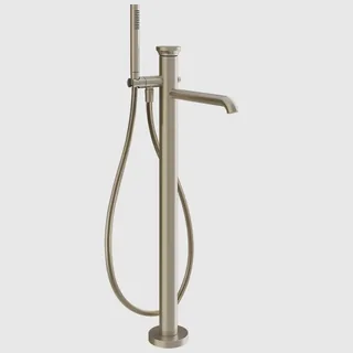Смеситель для ванны и душа, Gessi, Origini, напольный, цвет-Finox Brushed Nickel