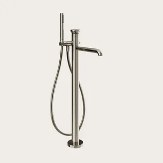 Смеситель для ванны и душа, Gessi, Origini, напольный, цвет-Nickel PVD