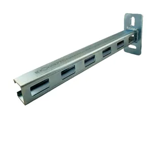 Консоль, Конкреп, RapidRail, WM2R+, 30x30x2 мм, 300 мм с поворотом профиля 90°, оцинкованная сталь