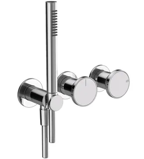 Смеситель для душа, Gessi, Origini, на 2 потребителя, цвет-хром