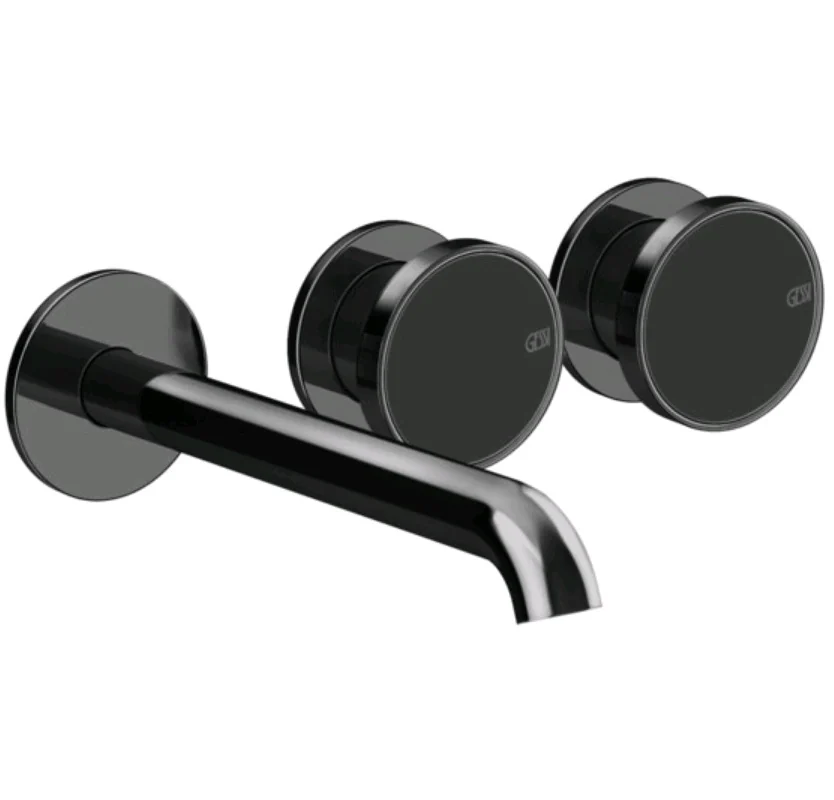 Смеситель для раковины, Gessi, Origini, цвет-Black Metal PVD