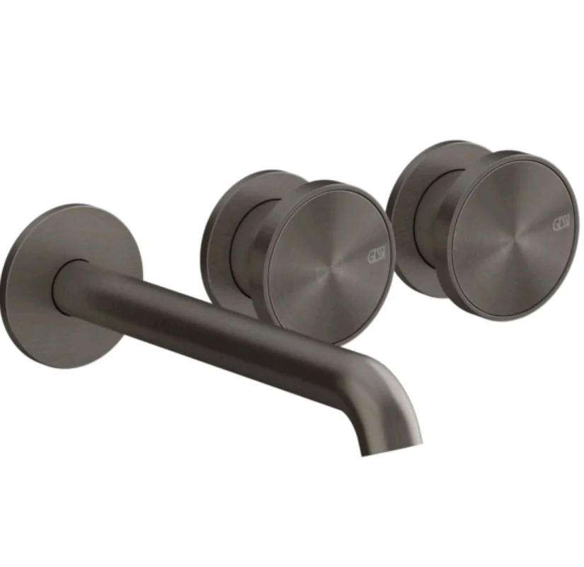 Смеситель для раковины, Gessi, Origini, цвет-Black Metal Brushed PVD