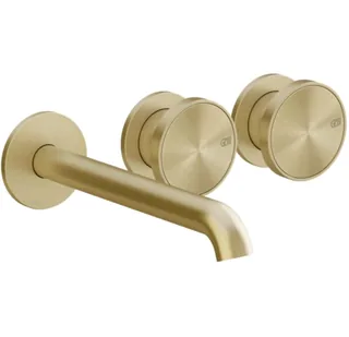 Смеситель для раковины, Gessi, Origini, цвет-Brushed Brass PVD